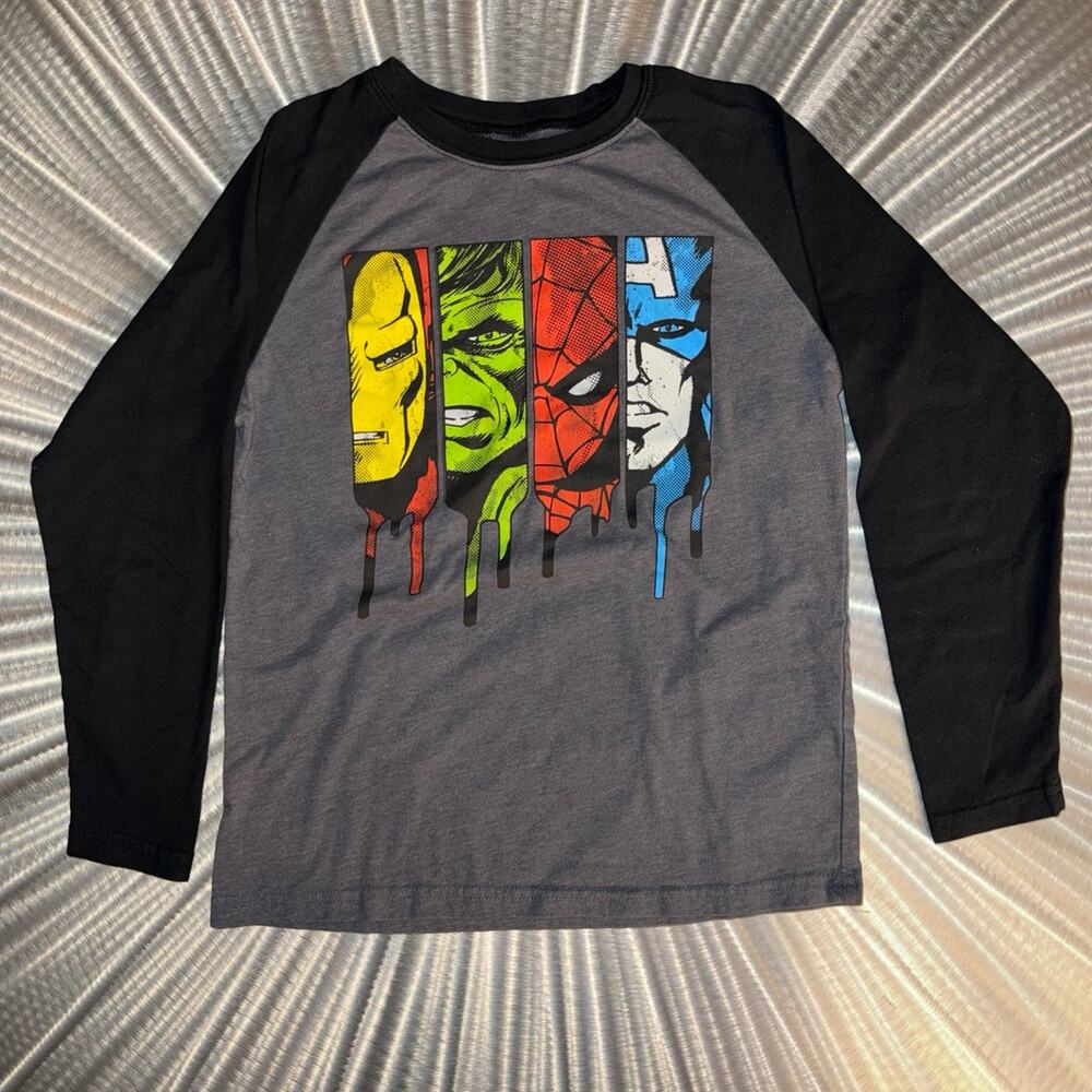 Marvel Avengers Boys Long Sleeve Youth T-shirt - Size: L (10/12)